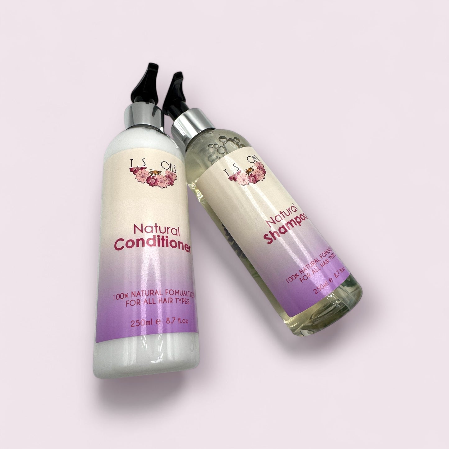 Natural shampoo & conditioner duo