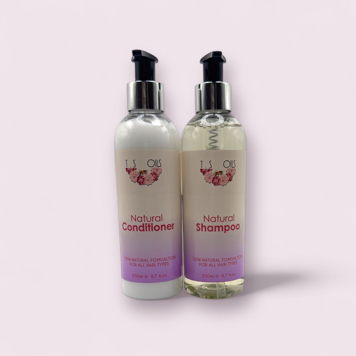 Natural shampoo & conditioner duo